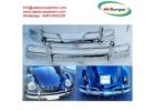 VW Beetle European style (1955-1972) bumpers by stainless steel new