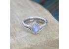 Moonstone Ring Sterling Silver Designs by Akrati Jewels Inc